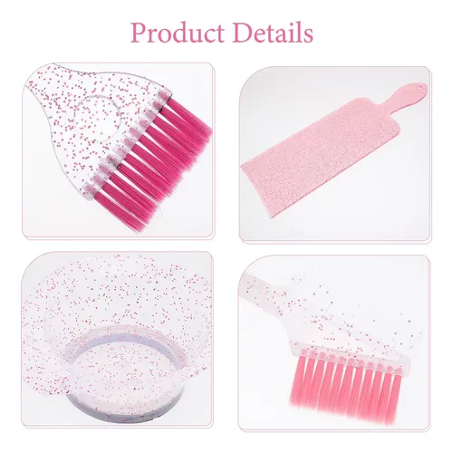 Y 1 Juego De Cuencos Y Cepillos Para Teñir El Cabello, H.
