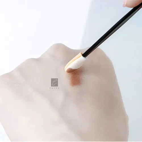 Aplicadores Pincel De Sombras X12 Unidades Caobamakeup