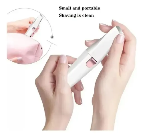 Depilador Facial Y Corporal Perfilador Recargable Usb 2 En 1 Blanco