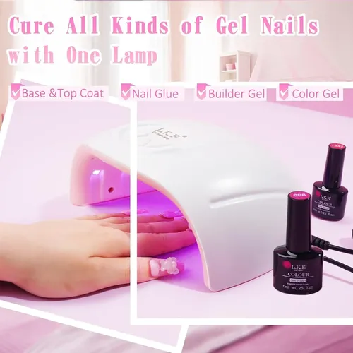 Lámpara Uv Wisdompark 72w Para Uñas De Gel Con 21 Leds