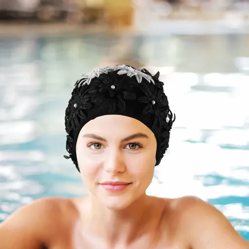 ` Gorro De Baño Impermeable Con Estampado Floral, U