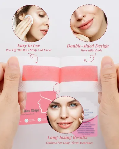 Tira De Cera Para Depilación Facial, Depilación Facial Femen