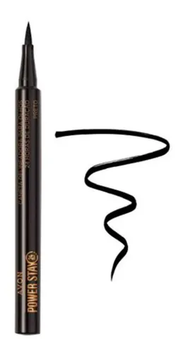 Delineador de Ojos Líquido Avon Power Stay Negro 24h