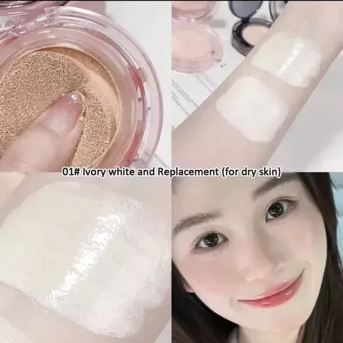 Gege Bear Base Maquillaje Air Cushion Hidratante + Repuesto