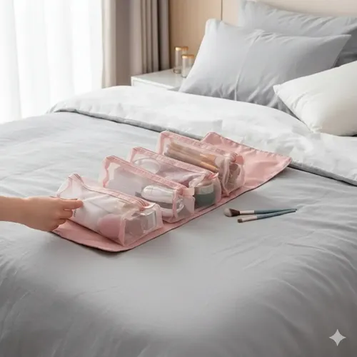 Neceser Maquillaje Organizador 4 En 1 Portacosméticos Viaje