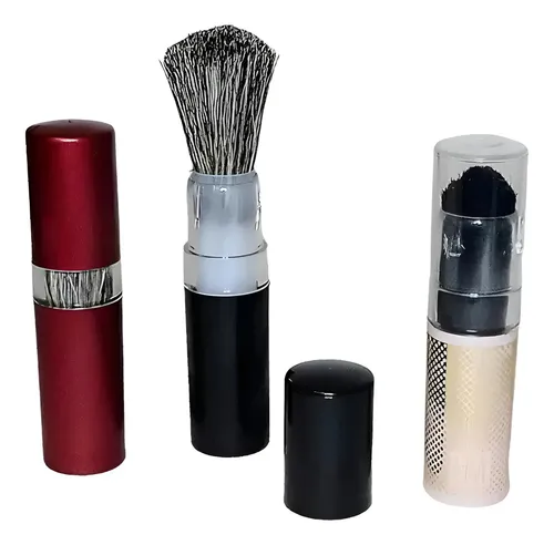Brocha Maquillaje Retractil Rubor Brush Cartera Beige