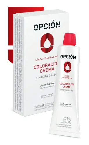 Tintura Crema Profesional De Cabellos Opcion Coloracion 60g