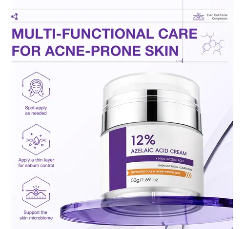 Crema De Ácido Azelaico Al 12% Para El Acné Facial Crema De