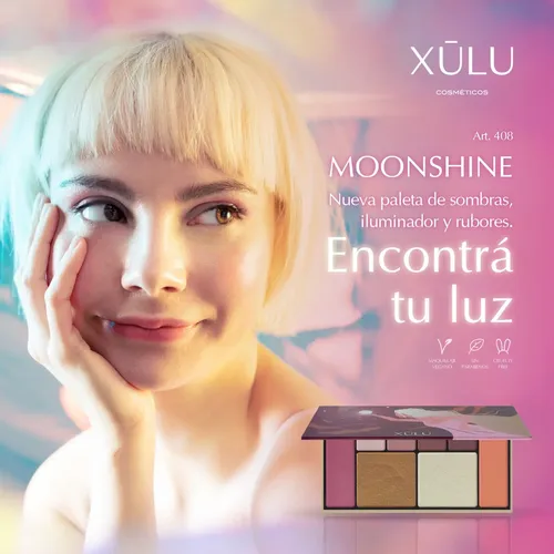 Paleta Para Make Up Rostro Moonshine Xulu Cosmeticos