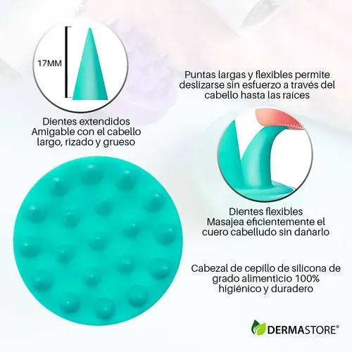 Cepillo Scalp Therapy Masajeador Cabello Cuero Cabelludo Color Rosa