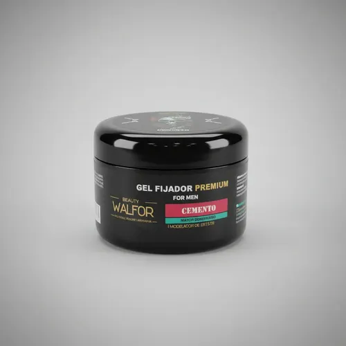 Gel Fijador Premium Beauty Walfor For Men Cemento X 250 Gr
