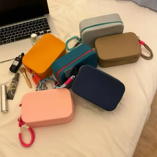 Ll Bolsa De Silicona For Guardar Brochas De Maquillaje