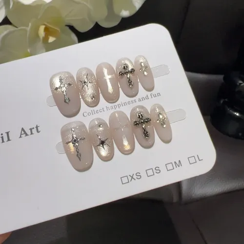 Ofrecemos Alta Calidad. Parche For Uñas Con Cruz De Ojo De