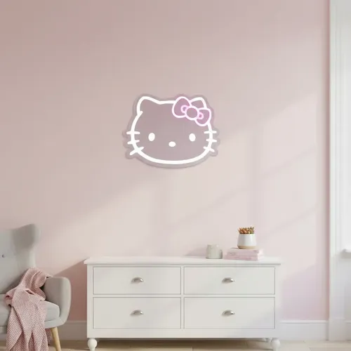 Espejo Acrílico Hello Kitty Con Iluminación Led 40x27cm