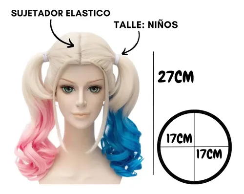 Party Store Peluca Peluca Harley Quinn Guason Jocker Cospley