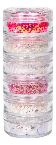 Sombras Glitter En Gel Color Pink 21 Tubo X 6