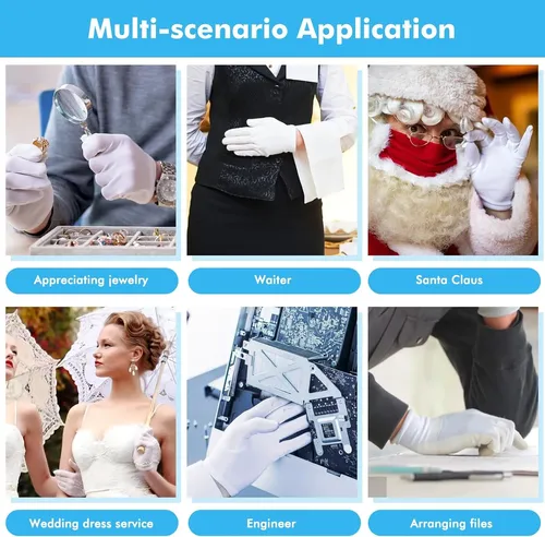 Guantes Blancos De Algodón Para Manos Secas Y Eczema