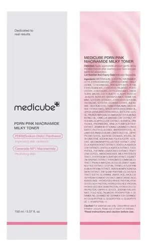 Tónico Lechoso De Niacinamida Rosa Medicube Pdrn 250 Ml