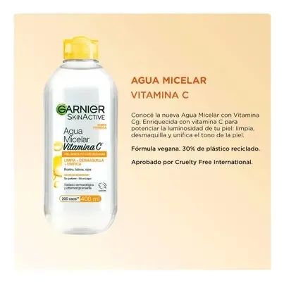 Garnier Agua Micelar Aclarante Vitamina C 400ml