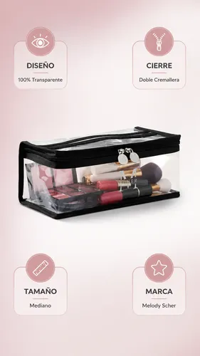 Organizador Maquillaje Neceser Mediano Melody Scher