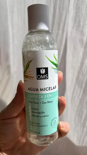 Agua Micelar Con Pad Reutilizable D Regalo Todo Tipo De Piel