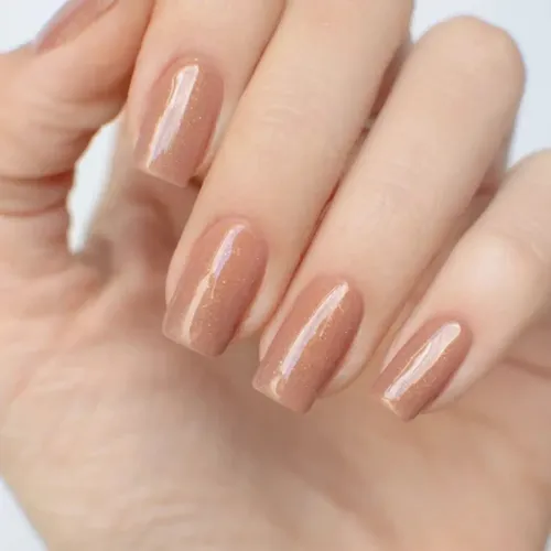 Pink Mask Semi Rubber Base Coat Sparkly Ginger X 15 Ml