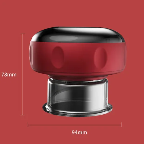 Masajeador Eléctrico Con Compresa Caliente, 12 Niveles, Negr