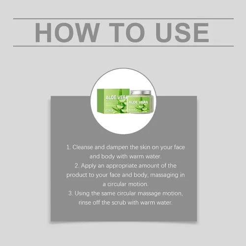 Exfoliante Aloe Vera Rostro Cuerpo Hidratante 300g Piel Lumi