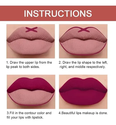 Kaely Labial-delineador 2 En 1/larga Duración-hay 3 Tonos.