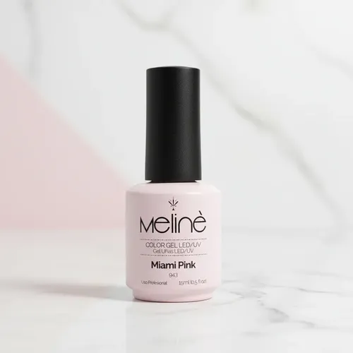 Meline Esmalte Semipermanente Gel Led/uv 943 Miami Pink