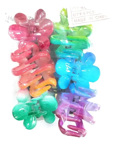 Pack X6 Broches Chicos Surtidos Hebillas De Pelo