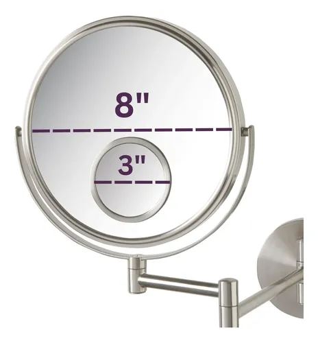 Espejo De Pared Jerdon Para Baño Con Aumento 10x