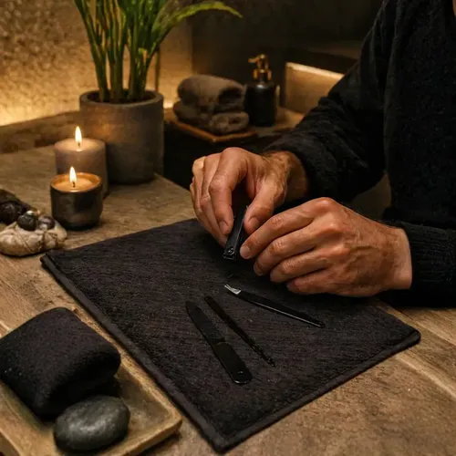 Kit de Manicura y Pedicura WAFFY de 16 Piezas con Estuche, Cortaúñas y Tijeras