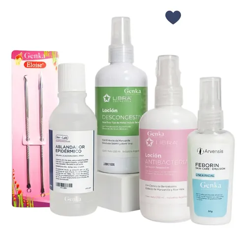 Kit Inicial Profesional Cosmetologia Extraccion Puntos Negro