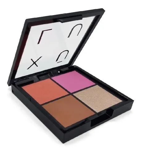 Paleta De Rostro Rubor Iluminador Y Contorno Xulu Cosmeticos