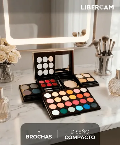 Set Maquillaje Completo 39 Colores Paleta De Sombras