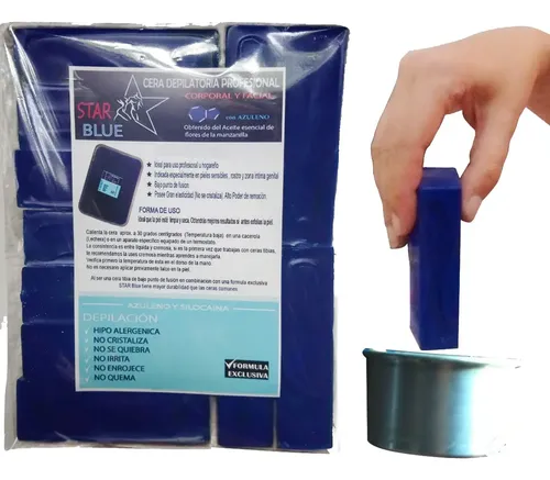 5 Kilos Cera Azul Elastica Starblue Lingotes Depilación
