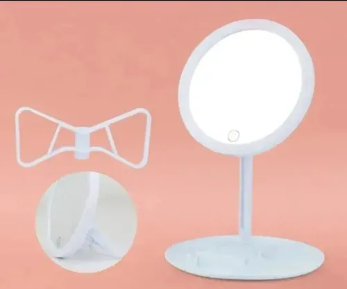 Espejo Led Tactil Portatil Blanco 3 Tonos 16 Cm