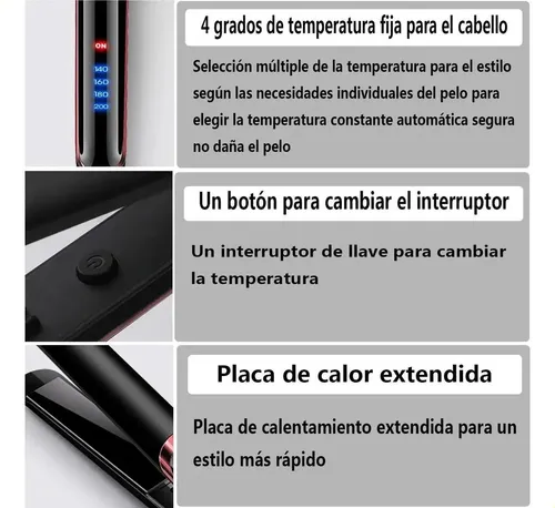 Plancha De Cabello, 2en1 Plancha De Pelo Y Rizador Cerâmica
