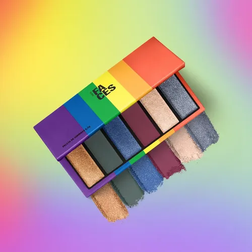 Natura Faces – Love Collection – Paleta de sombras de ojos de colores