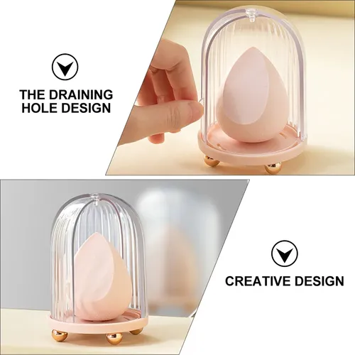 Soporte Para Esponjas De Maquillaje Beauty Egg Box Powder Pu