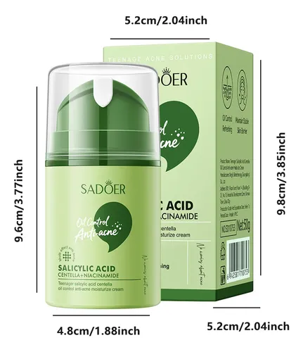 Crema Facial Antiacné Sadoer Ácido Salicílico 50g