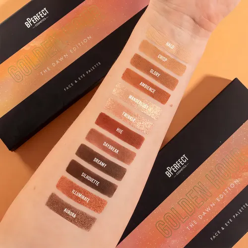 Paleta Maquillaje Rude Cosmetics Golden Hour Dawn Sombras e Iluminadores