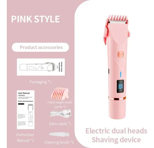 Depiladora Mujer Doble Cabezal Wet Dry Corporal