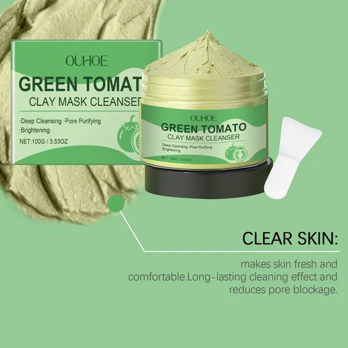 Mascarilla Limpiadora De Arcilla Ouhoe Green Tomato