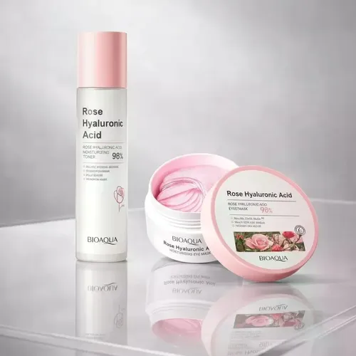Combo Skincare Bioaqua Tónica Rosa + Eye Parks