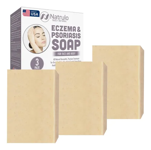 Jabón Facial Y Corporal Natrulo Para Eccema Y Psoriasis, Paquete