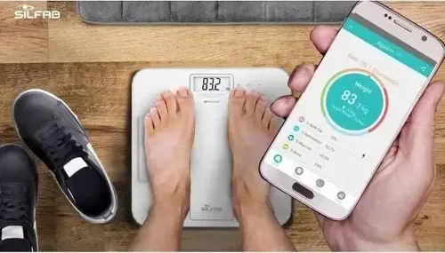 Balanza Digital Bluetooth Medidor De Grasa Silfab Be700i-bl