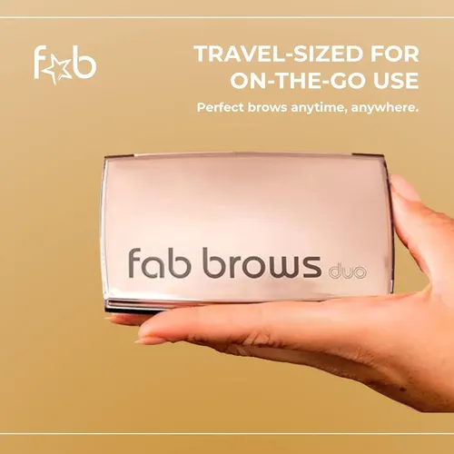 Kit De Cejas Fab Brows Duo With Plantillas Y Polvo
