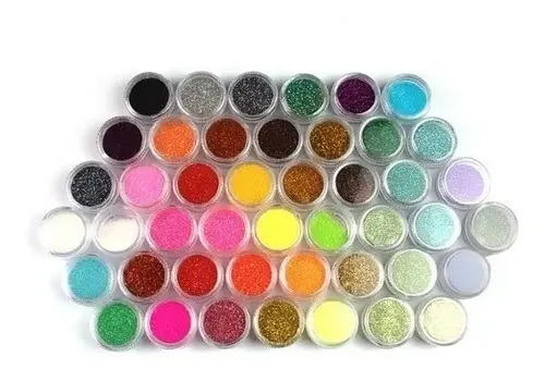 5 Mini Glitter Purpurina Todos Los Colores Uñas Ojos Rostro